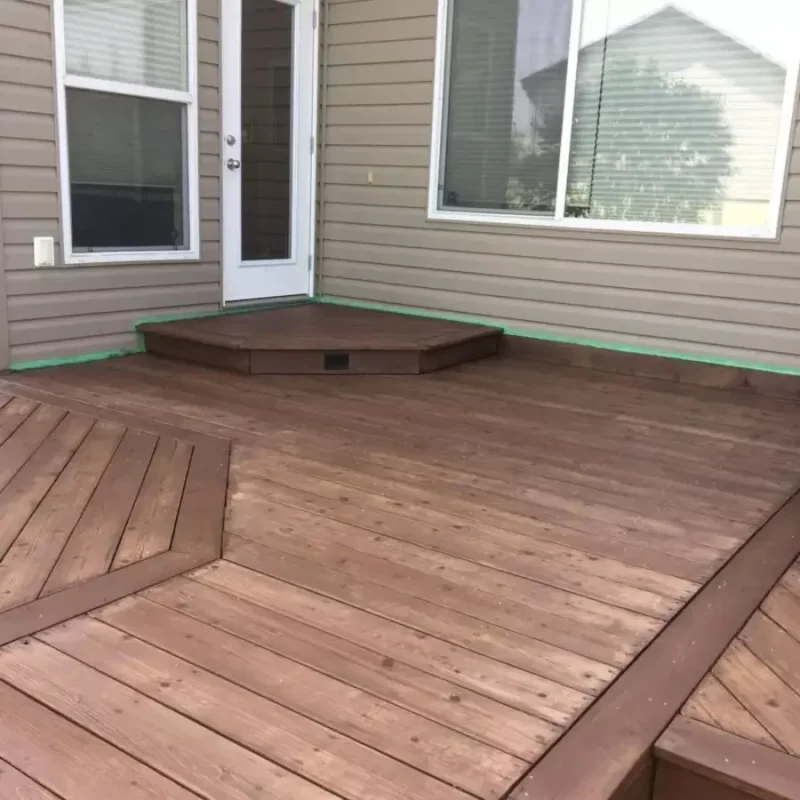 A Deck Staining job done