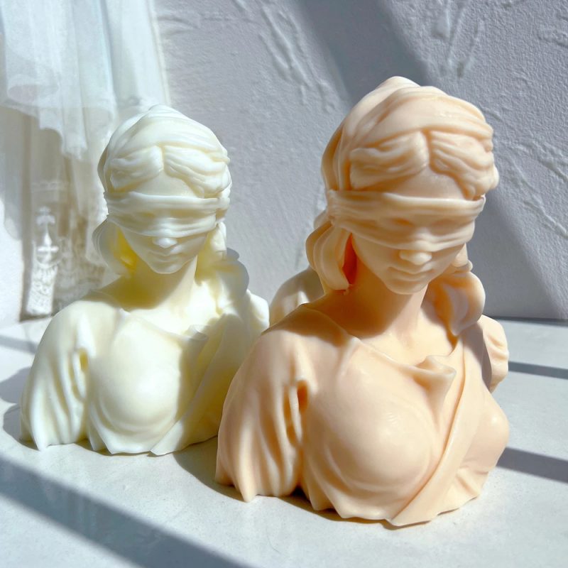 Lady Justice candle mold