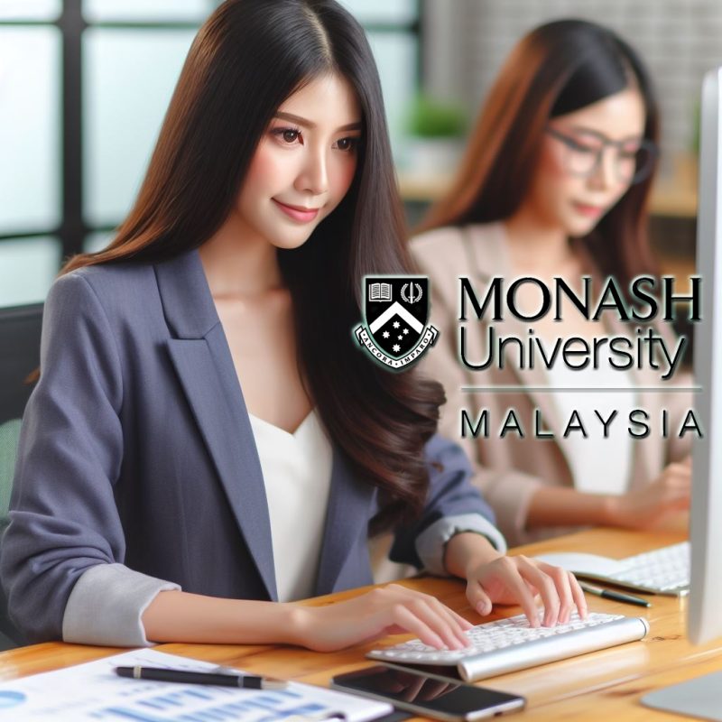 Students studying for the bachelor of science in electronics engineering in Monash Malaysia (illustration)