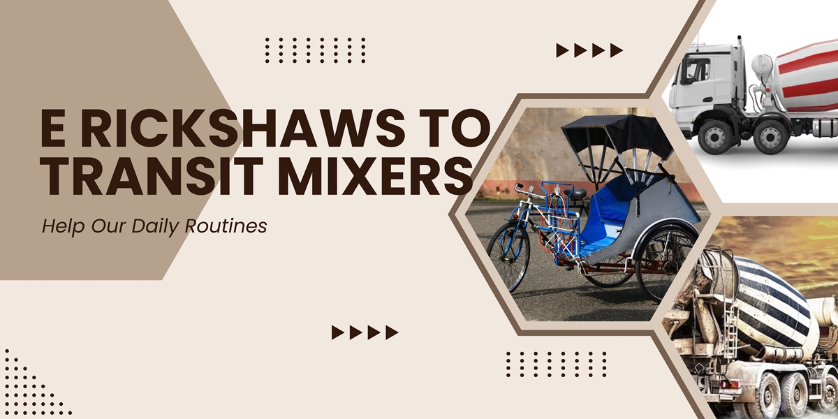 Transit Mixer, 3 Wheeler, E Rickshaw, Electric Auto Price