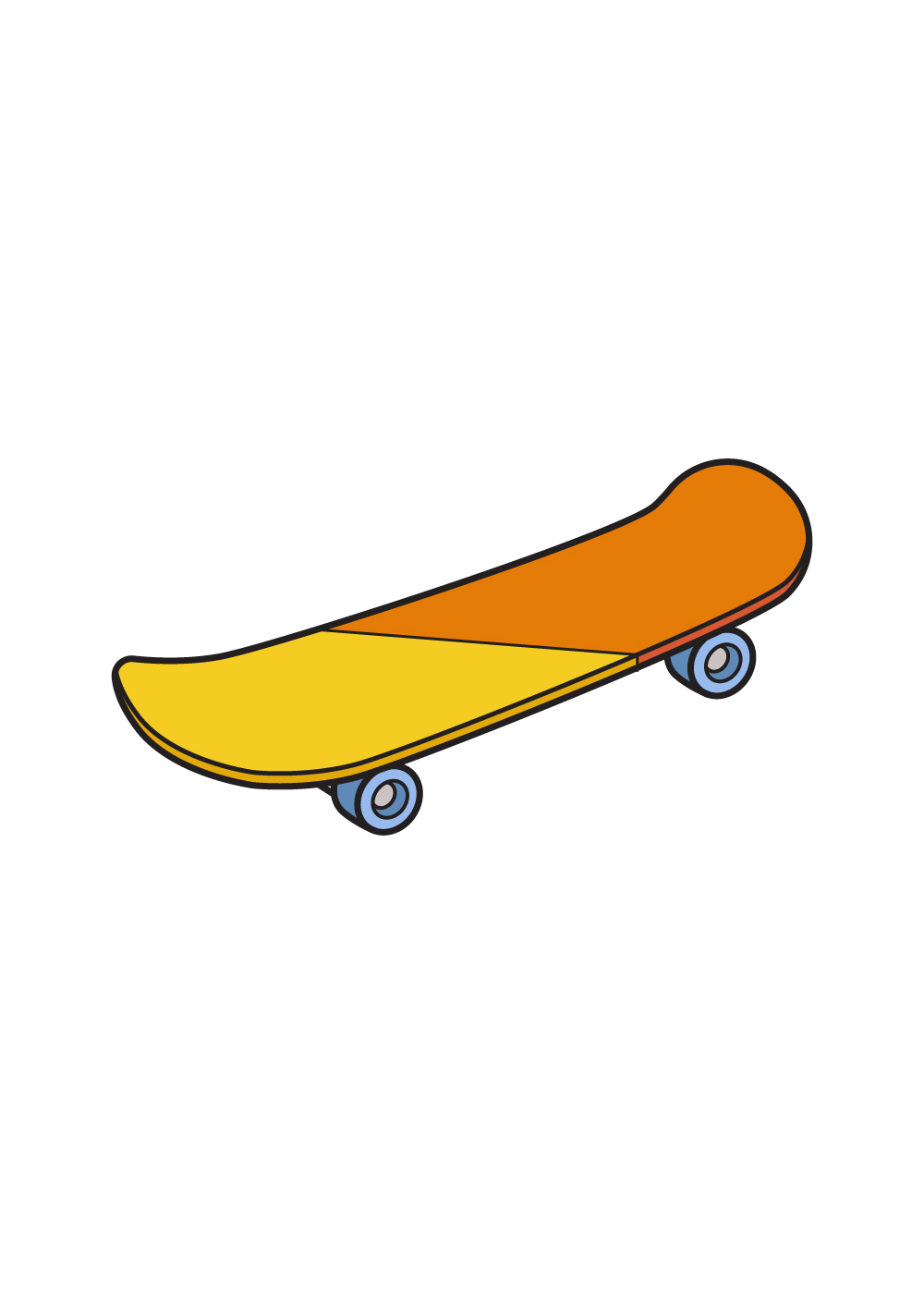 skateboard drawing