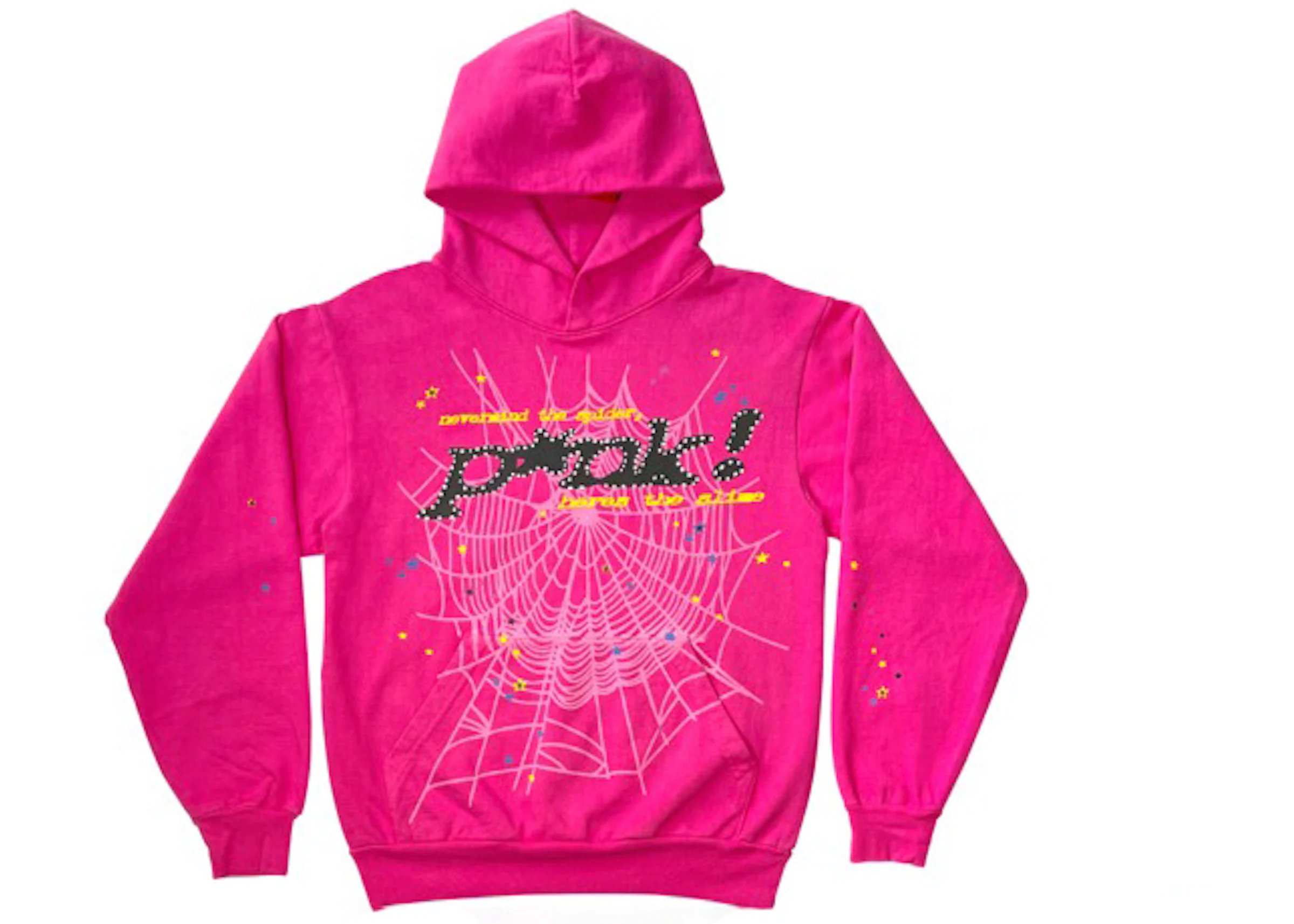 pink spider hoodie